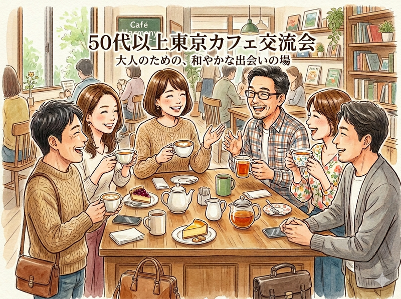 お友達作りの東京カフェ会【50代以上限定！】