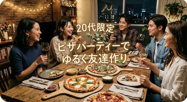 【20代限定】ピザパーティーでゆるく友達作り🍕