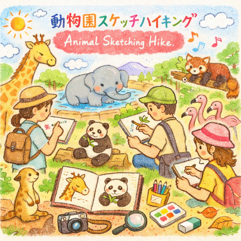 【20代女性限定！】動物園スケッチ×ハイキング🐼🩷