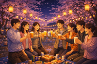 上野公園🌸華金夜桜花見🏮【25-36歳1人限定】途中参加退出OK🙆‍♀️初参加大歓迎！