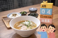 🟡4/4(土) 9:00〜11:00 🍜✨
朝ラーしましょ〜