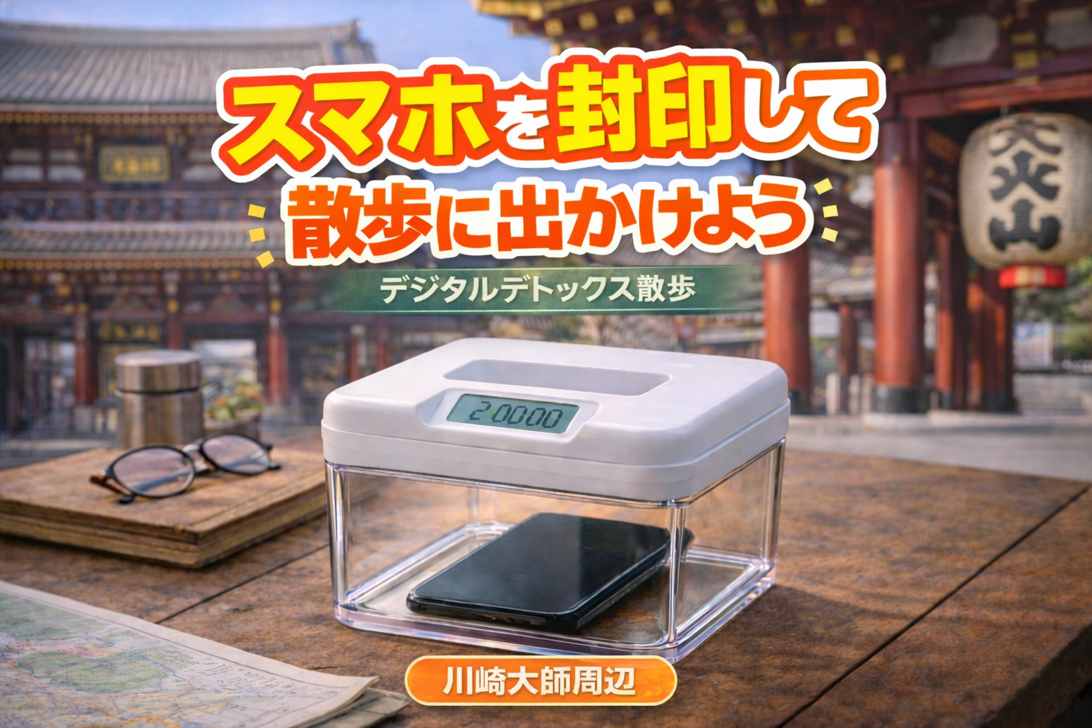 男性主催🚶‍♀️スマホを封印して散歩｜デジタルデトックス in 川崎大師