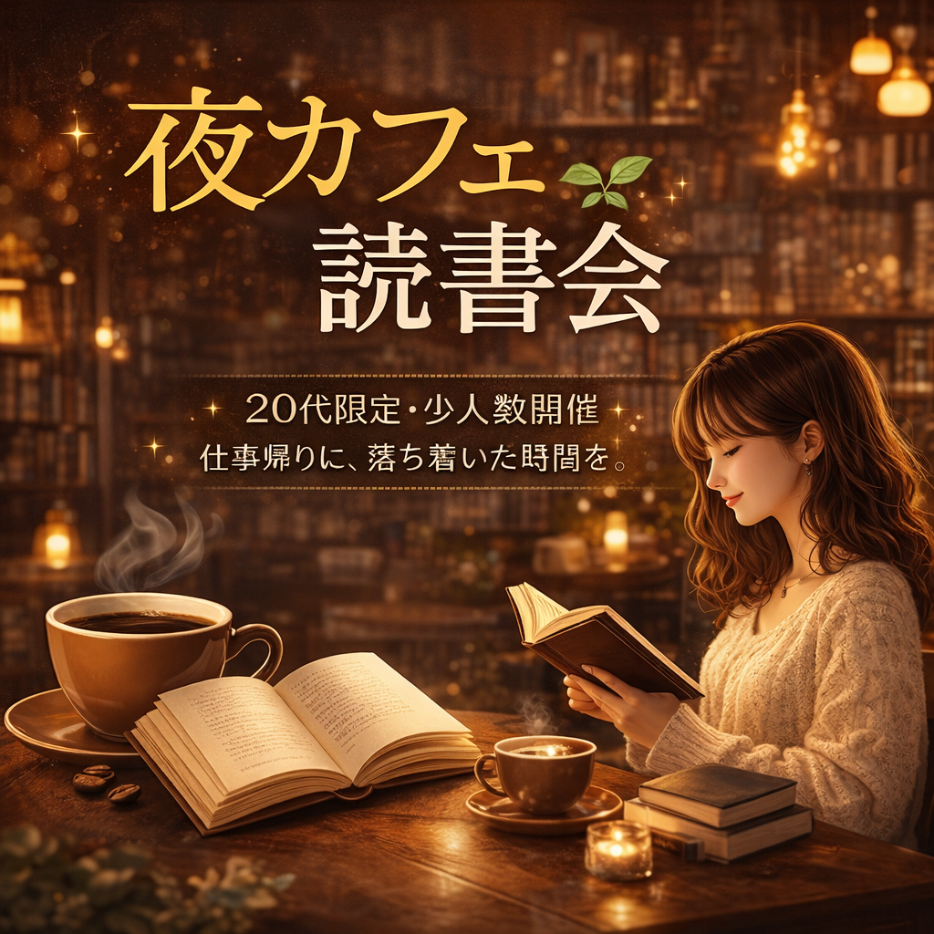 【20代中心】夜カフェ×読書会📖☕️（初参加9割）