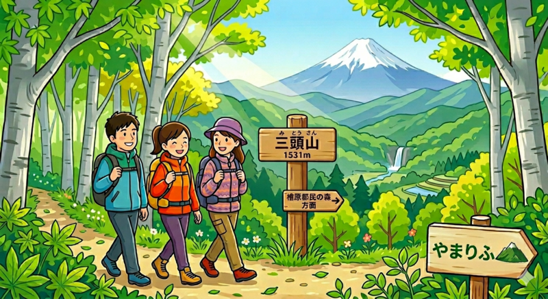 🌳ブナ林と滝が魅力の東京の奥地へ！秋の三頭山登山⛰️