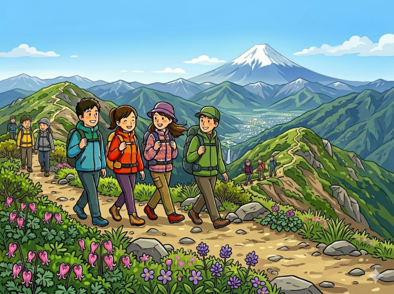 🍃はじめての百名山に！大菩薩嶺で稜線歩きの絶景登山⛰️