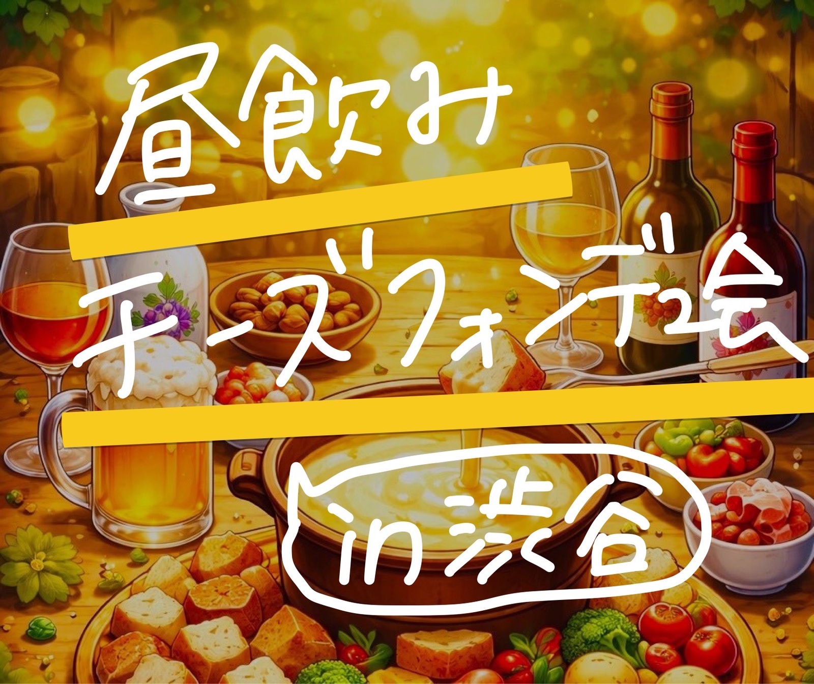 【4/29渋谷開催】女性主催🎀チーズフォンデュ好き大集合☆初参加歓迎🧀