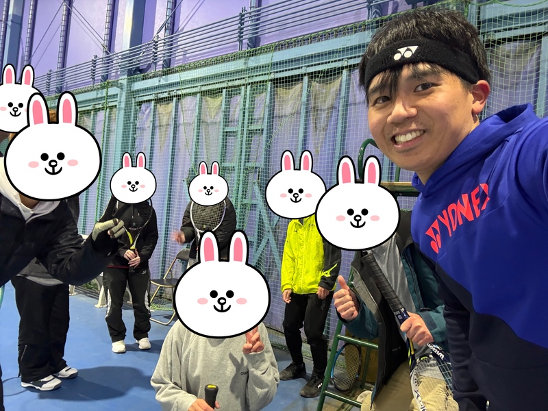 【4/25(土)夜】ゆるテニス会🎾インドアなので雨でも安心‼️