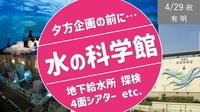 [祝日・有明①] 水の科学館で地下給水所 探検や4面シアターを楽しむ