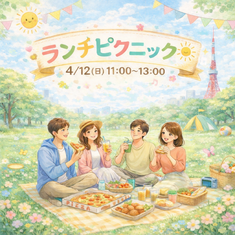 【友達づくり】🌞ピクニック🌞20,30代でワイワイ楽しもう！！