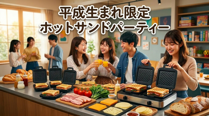 【平成生まれ限定】ホットサンド＆たこ焼きパーティで交流しよう！