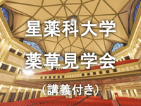 【星薬科大学の薬草園】ミニ講義と解説付きで見学してみよう