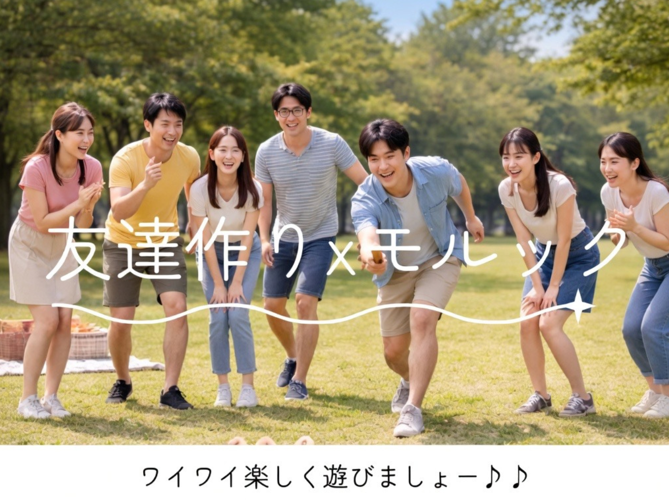 【4/25(土)11:00〜12:30公園でモルック🌳】みんな集まれ〜🌟