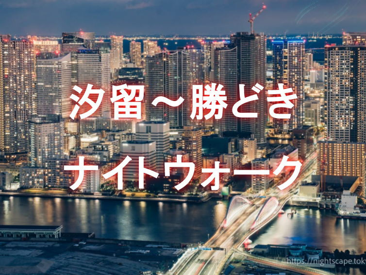 地上200メートルの煌めきから運河の静寂へ。汐留と晴海を繋ぐ湾岸ナイトウォーク