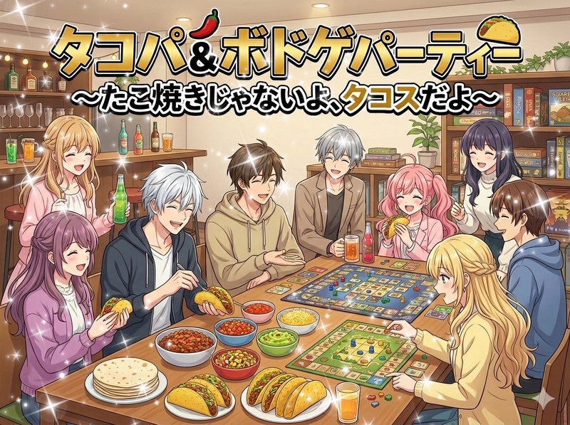 【タコパを一度もしたことがない女性主催】神田で🌮タコパ＆ボードゲーム！初心者・おひとり様も超歓迎✨今回少人数✨