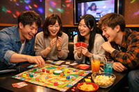 渋谷🎲ボードゲームやSwitchしよう🎮 飲放題＋ポテト🍟サラダ🥗付✨遅刻早退OK✨初心者歓迎⭐気軽1人参加OK