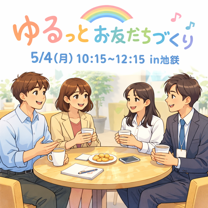 手ぶらでOK👌【社会人22～34歳中心】ゆるっとお友達づくり🤝🏻🌟
ゆるっと楽しみながらお友だちづくり🐣