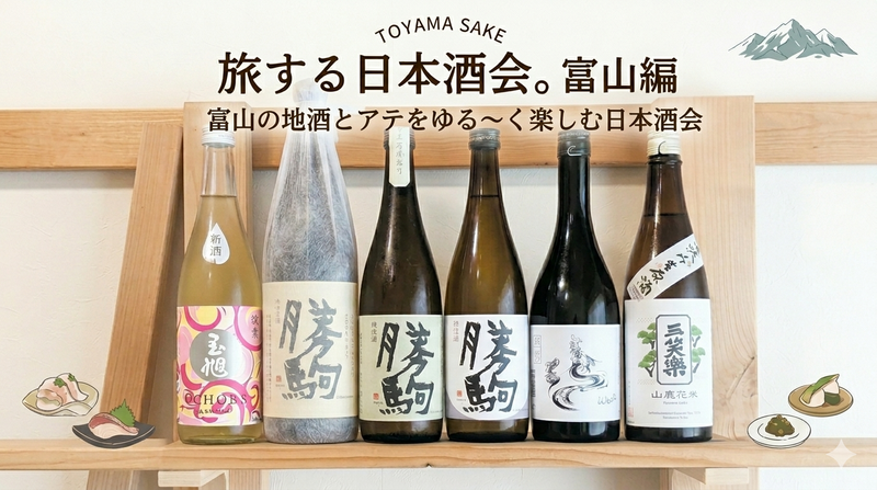 旅する日本酒会。富山編　〜富山の地酒とアテをゆるく楽しむ日本酒会〜