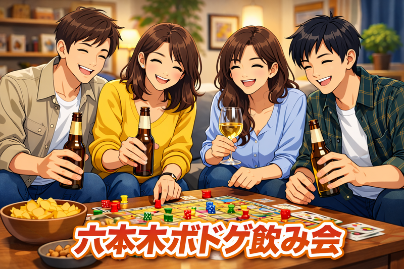 【5/9(土)六本木】女性2名主催✨おしゃれスペースでボドゲ交流会(おつまみ飲み物付き)おひとり様大歓迎