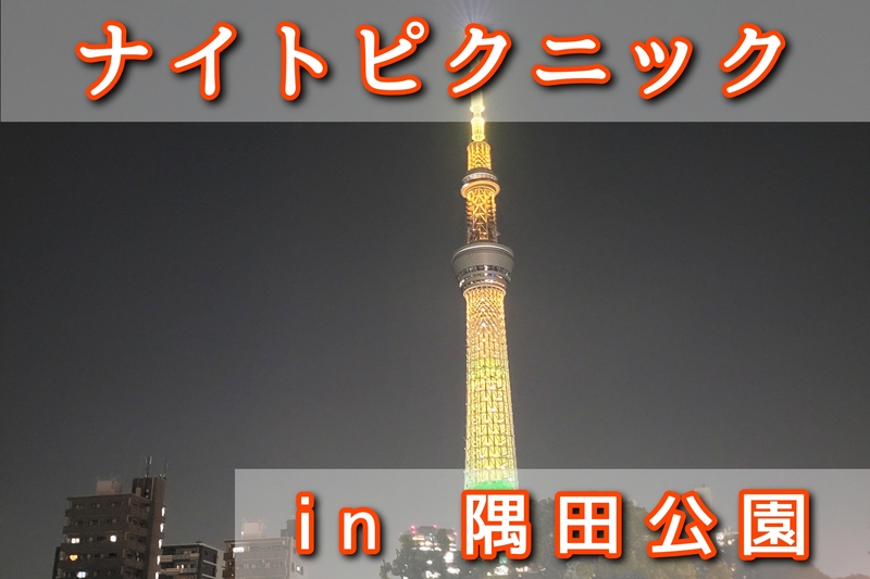 【ナイトピクニック】夜景を見ながらゆったり友達作り（東京の社会人サークル20代〜30代限定）