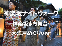 神楽坂ナイトウォーク：伝統芸能の音色を背景に石畳散策を楽しもう