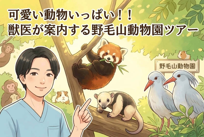 可愛い動物いっぱい！！
獣医が案内する野毛山動物園ツアー