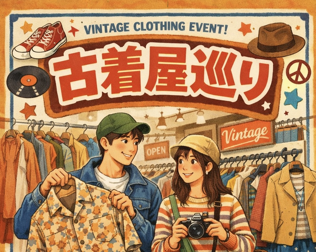 【初心者歓迎】原宿→代々木 古着屋さんぽ👕古着好きでゆるく巡ろう！