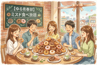 【 🍩ミスド食べ放題🍵🌿 ‬】上尾 / 甘いもの好き集まれ～🍩✨️限界突破しよう！《女性主催》