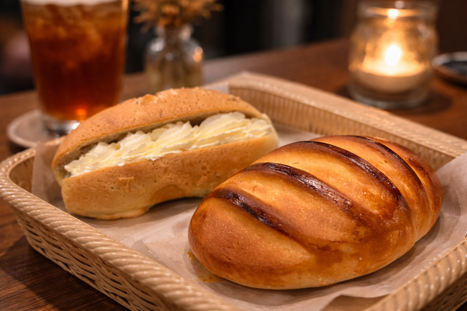 パンとおしゃべり、ちょっと前向きな夜🥖🌙