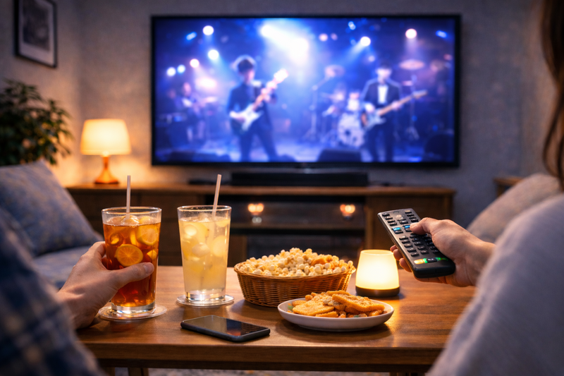 【20代｜1人参加歓迎】
バンドのライブ映像を観る会🎸
カラオケでゆる鑑賞