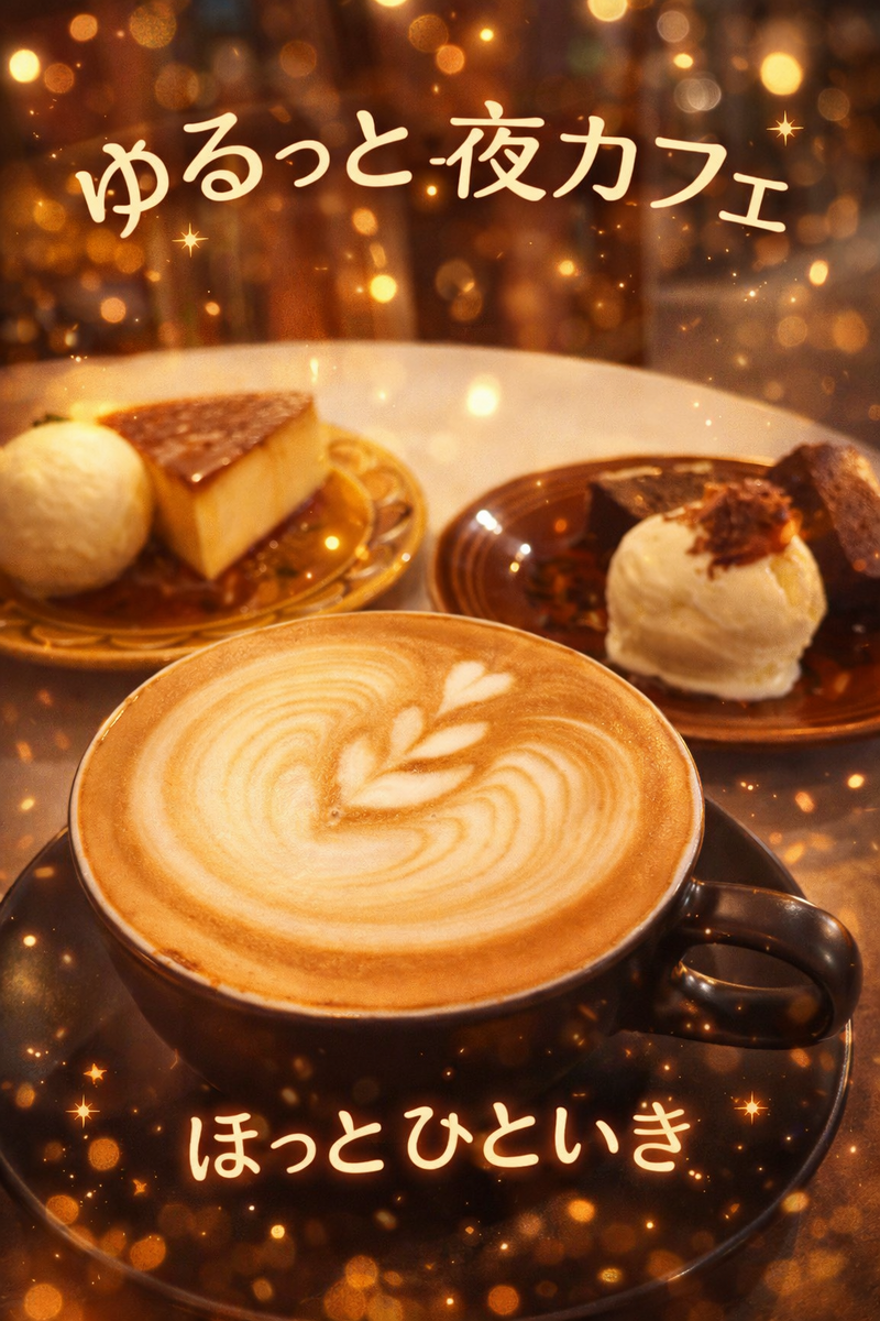 日曜日のよる🌙ゆるっと夜カフェ☕️