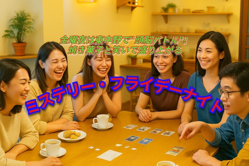 金曜夜は東中野で“頭脳バトル”! 焼き菓子と笑いで盛り上がる『ミステリー・フライデーナイト』開催!