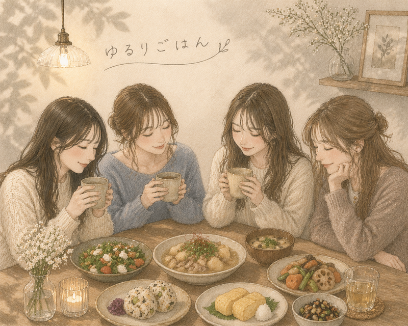 【5/1(水)大宮駅🍷】
女性3名限定🌙
ゆるりごはん交流会