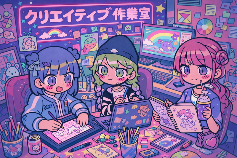 【5/9(土)大阪・心斎橋駅すぐ】クリエイター作業会＆ゆる交流会✨