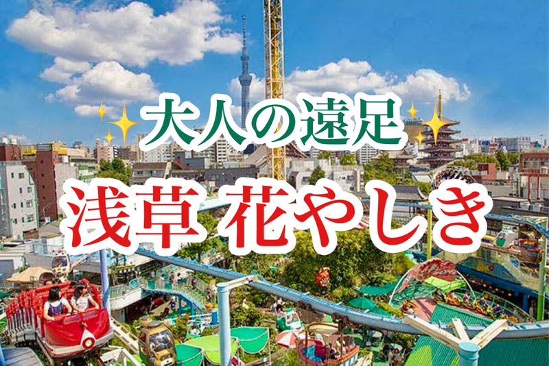 【40代50代】大人の遠足✨日本最古の遊園地「浅草花やしき」で童心に帰って皆んなで遊ぼう😆