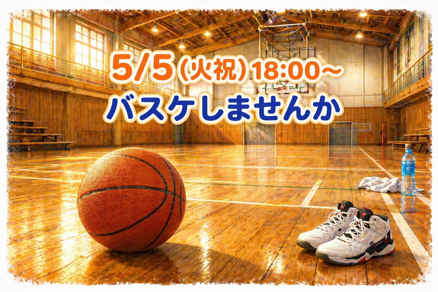 【未経験歓迎✨️】5/5(火祝)バスケットボールのメンバー募集🏀✨