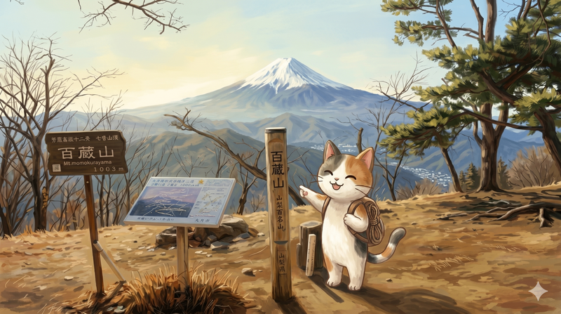 春の百蔵山で登山体験（はじめの一歩、初心者さん歓迎）
