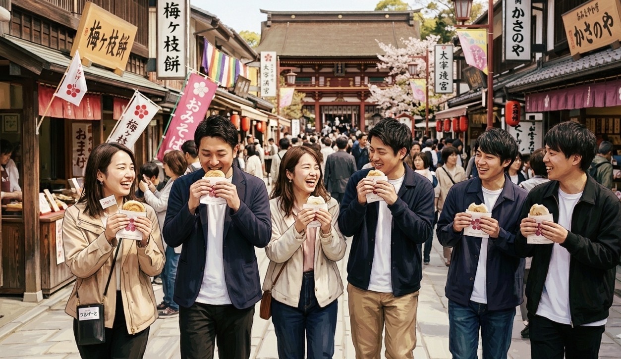 🌸 4/26（日）9:00〜 🌸
太宰府で梅ヶ枝餅食べ歩き🐶🐾