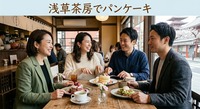 【5/9(土)14時30分～開催】30～40代限定！浅草茶房で楽しむ🥞絶品フルーツパンケーキで素敵なカフェタイム☕