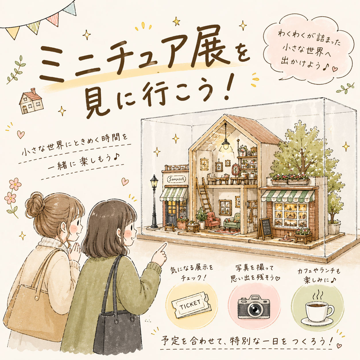 【5/2開催｜梅田・ミニチュアビストロ展🍽️】小さな世界を楽しむイベント🏠✨