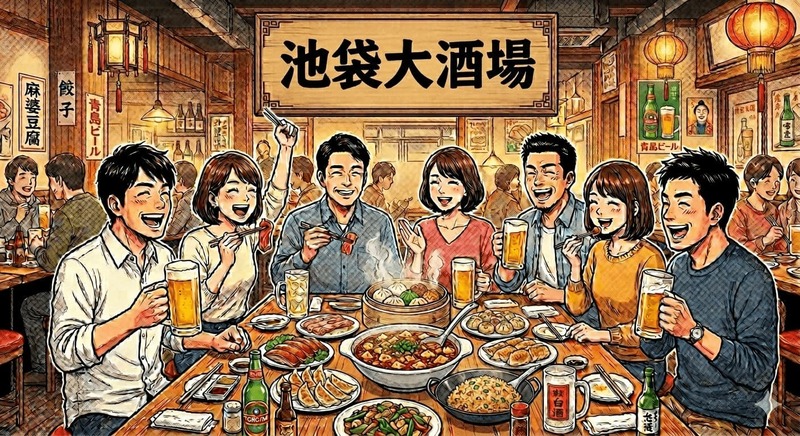 【5月15日(金)開催】池袋駅すぐ中華居酒屋🍜食べ飲み放題！30〜40代限定✨気軽に盛り上がる交流ナイト
