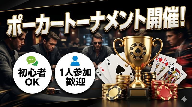 【初心者OK】第2回ポーカー大会🏆交流イベント