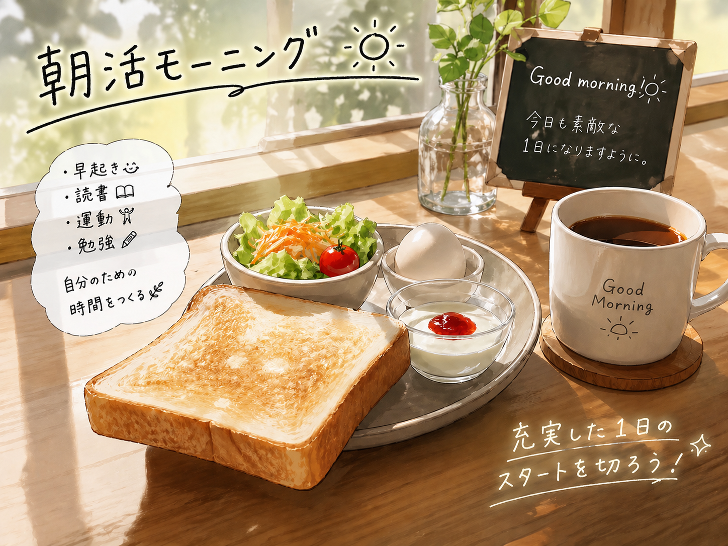 【5/2開催】大曽根カフェで朝活モーニング☕️ 初参加＆おひとり様大歓迎！満席続出の人気朝時間