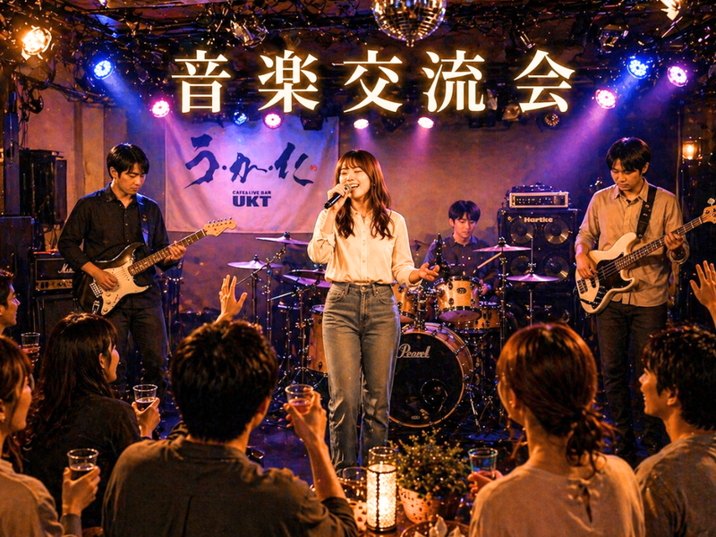 上野 ♬ 音楽交流会×生バンド体験 🎸お酒OK⭐抽選で生バンド歌唱特典も ♬ 参加対象20〜45歳 
