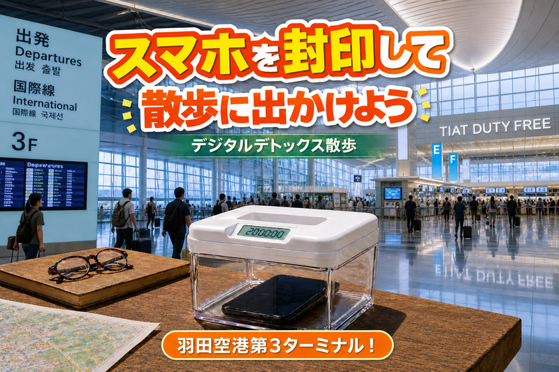 デジタルデトックス散歩🚶‍♀️スマホを封印して散歩しよう in 羽田空港第3ターミナル
