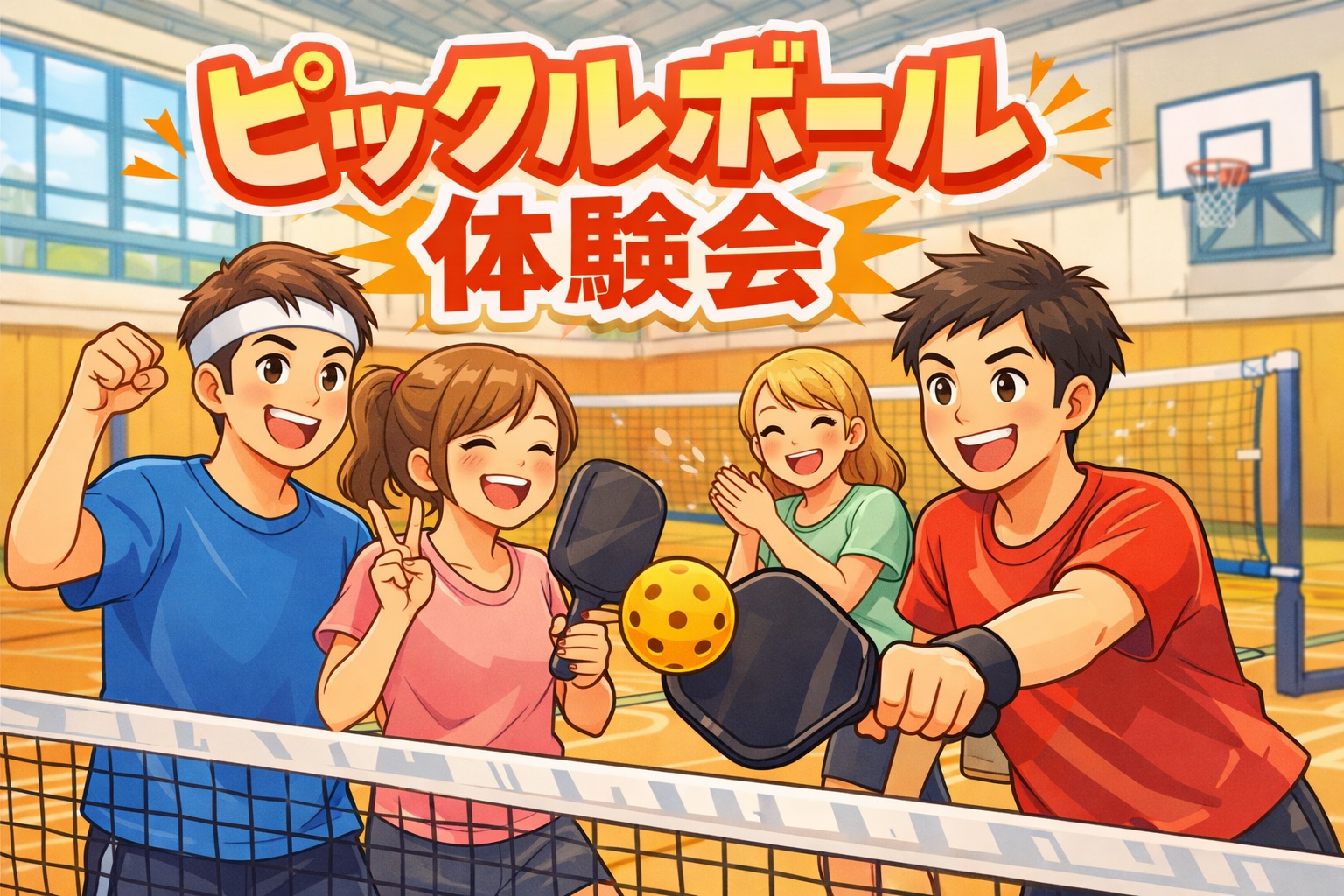 0から始めよう！ピックルボール体験会!!@豊洲