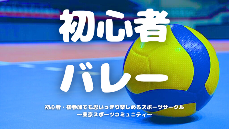  [20代中心][飯田橋]初心者バレーボール🏐
