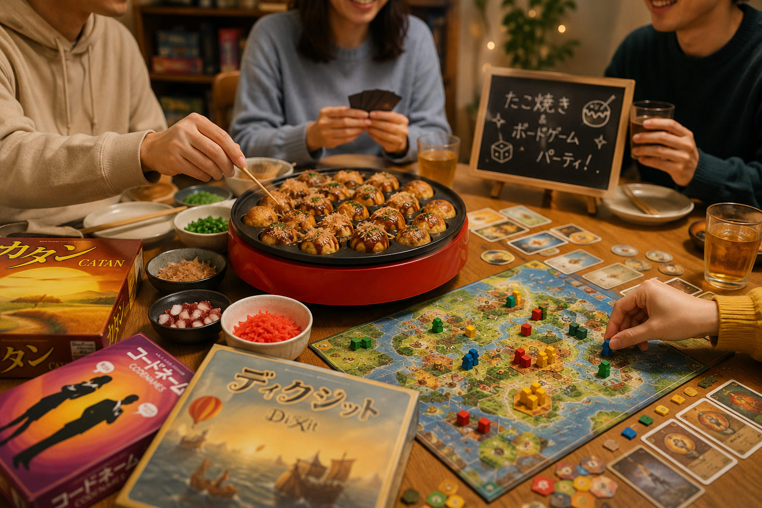 男女主催❣️たこ焼き×ボードゲームでワイワイ🍻20〜35歳限定！初心者・お一人様も歓迎✨