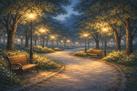 5/23(土) 公園のバラ園でゆったり夜さんぽ🌃🌹