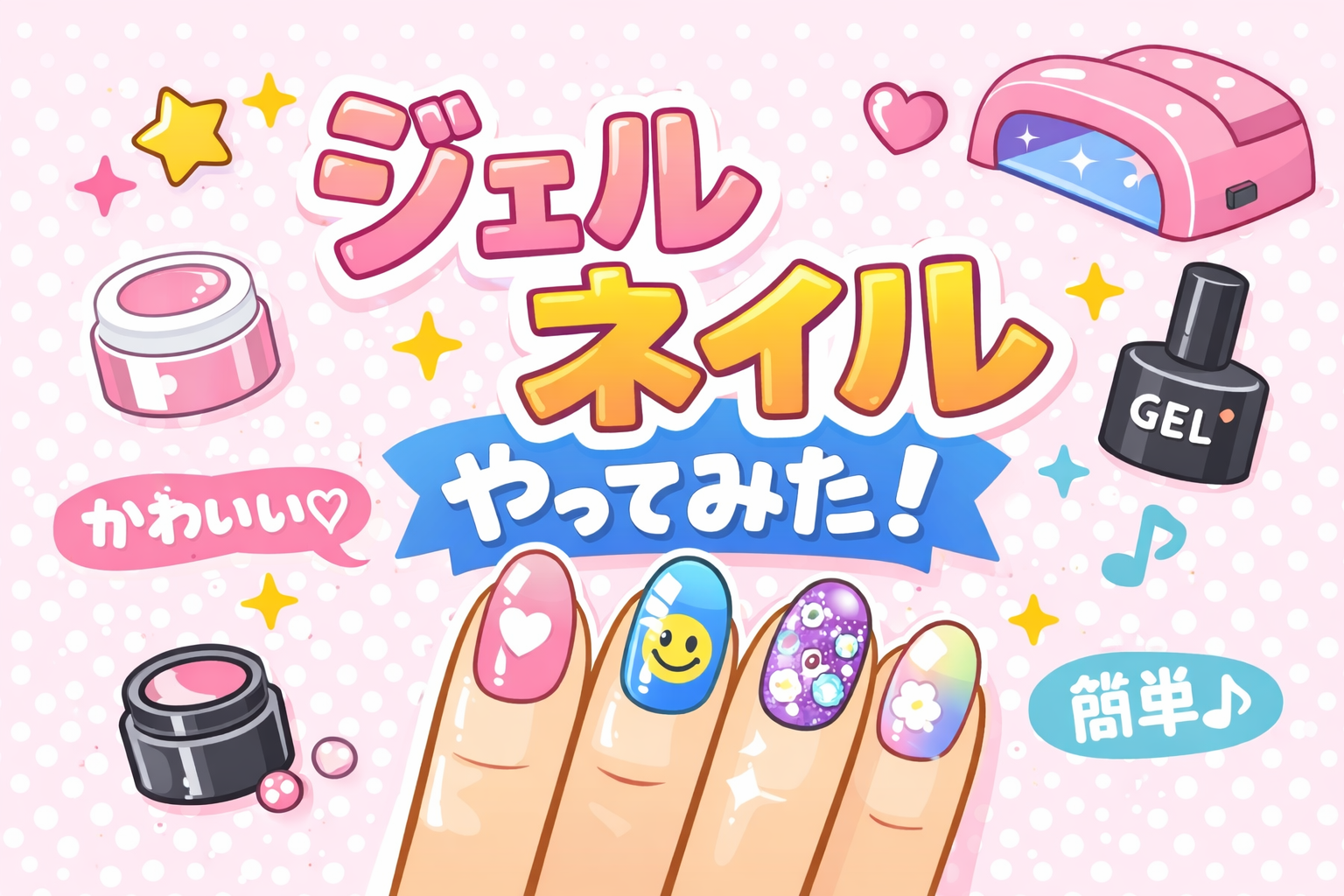【5/17開催】ジェルネイルを一緒にやりましょうの会🐶初心者🔰💎