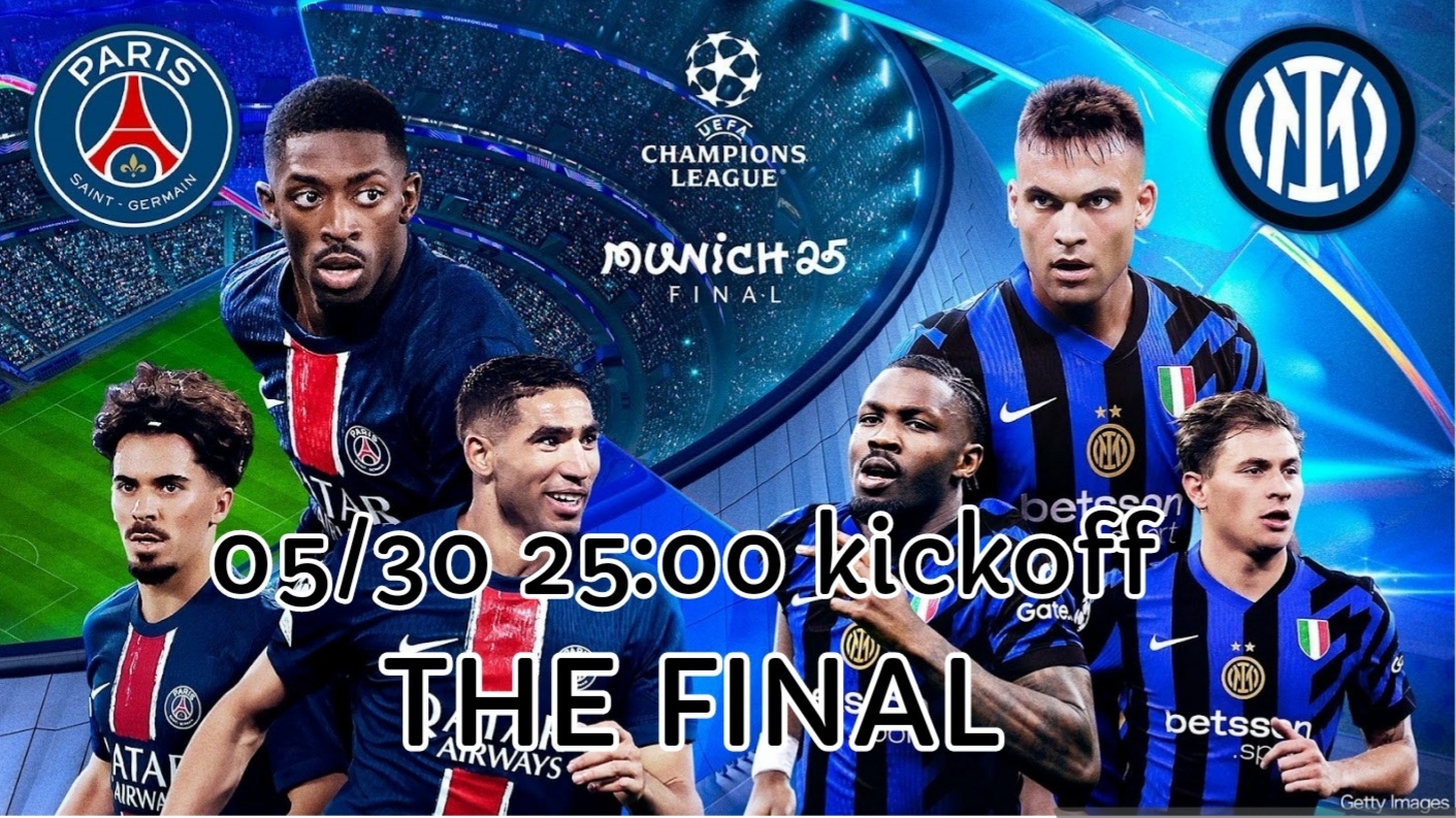 ⚽チャンピオンズリーグファイナル観戦会🏆
🇫🇷パリサンジェルワン×アーセナル🏴󠁧󠁢󠁥󠁮󠁧󠁿
